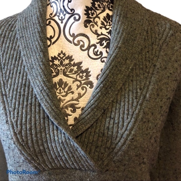 EDDIE Bauer green speckled pull over sweater - Picture 2 of 7